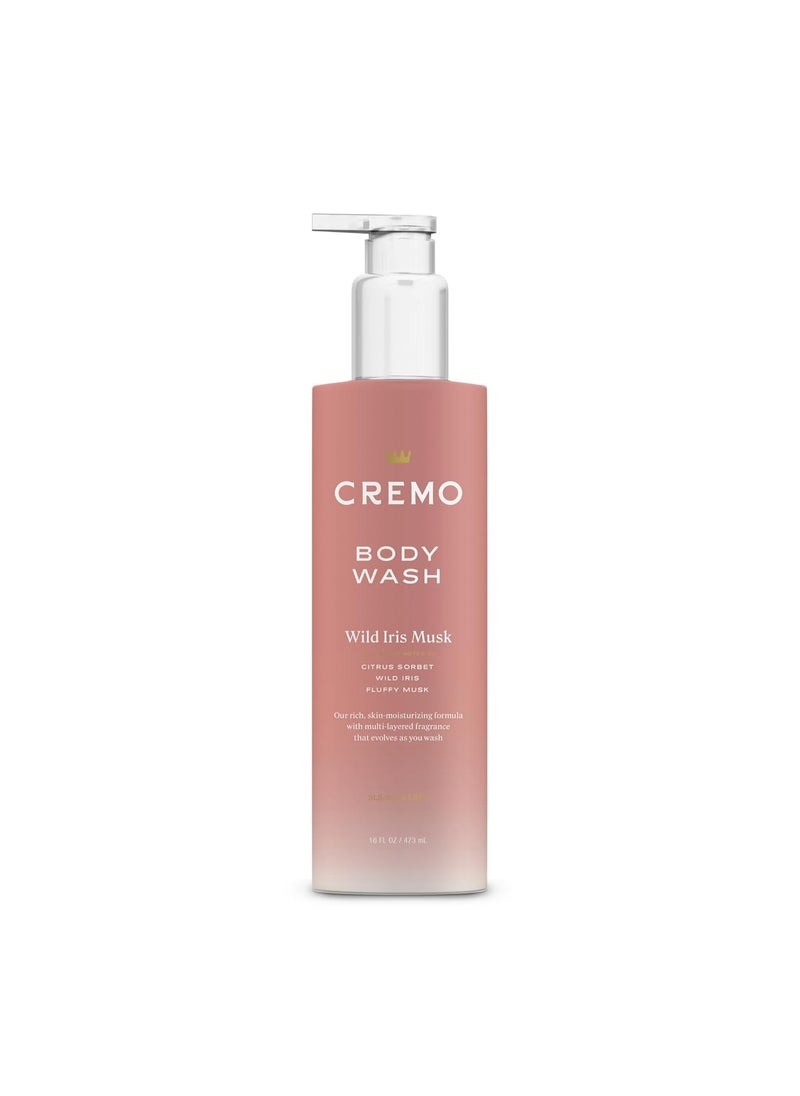 cremo Cremo Skin Moisturizing Wild Iris Musk Womens Body Wash Notes of Citrus Sorbet Wild Iris and Fluffy Musk 16 Fl Oz 