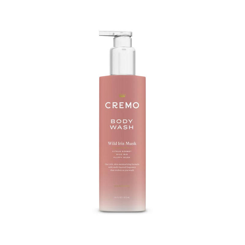 Cremo Wild Iris Musk Skin Moisturizing Body Wash for Women Notes of Citrus Sorbet Wild Iris and Fluffy Musk 16 Fl Oz