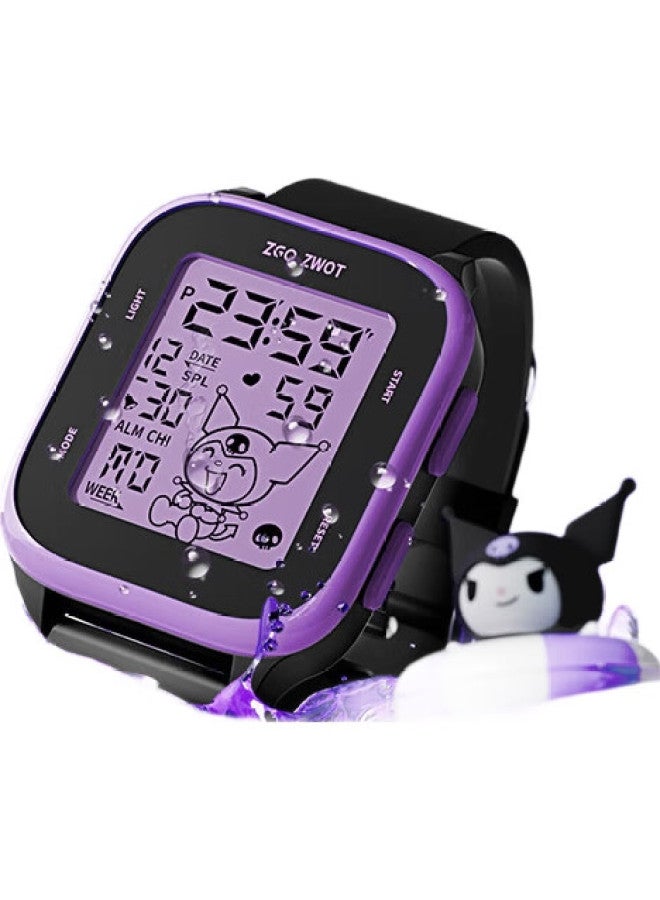 ZGO Sanrio Children'S Electronic Watch For Girls, Digital Watch For Middle And Elementary School Students, Time-Telling Watch For Ages 6-12 - Image 2
