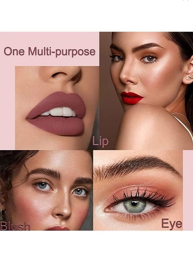 راني دراجون أحمر شفاه غير لامع -3 ألوان شفاه الصقيل طويل الأمد مقاوم للماء غير لاصق كوب أحمر الشفاه مجموعة ، 3 قطع أحمر الشفاه السائل غير اللامع المخملي ، مجموعة مستحضرات التجميل ماكياج ملمع الشفاه السلس للنساء - Image 4