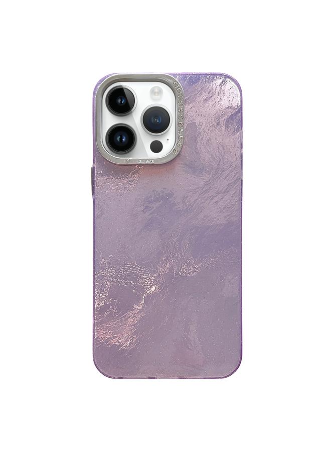 Zaboon Case For iPhone 12 Pro Tinfoil Texture Diamond Lens Frame IMD Acrylic Phone Case - Image 1