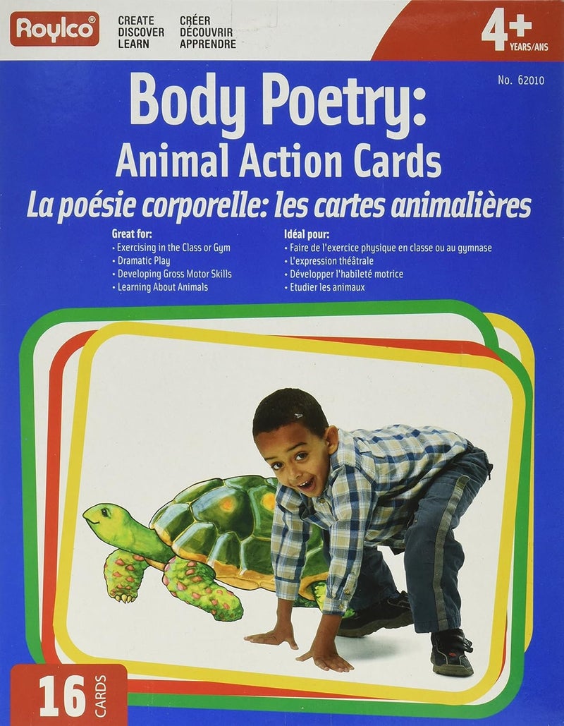 Roylco Body Poetry Animal Action Cards  Set of 16 - Image 1