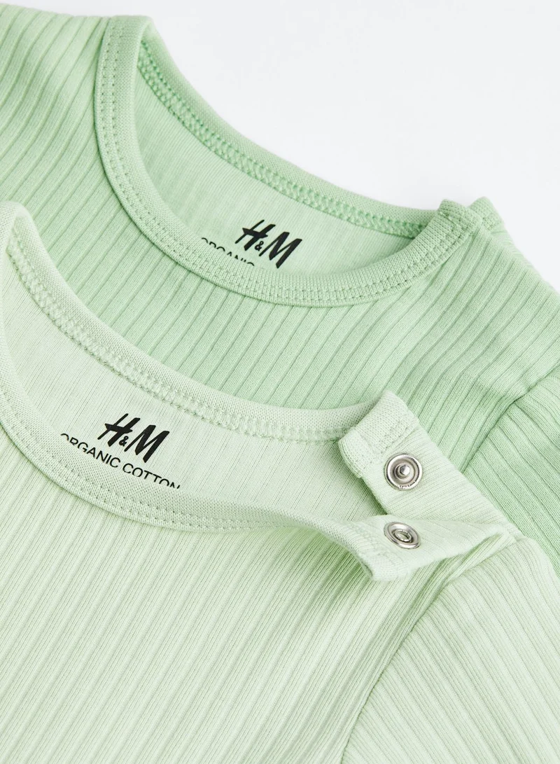 H&M Kids 3 Pack Assorted Ribbed Bodysuit