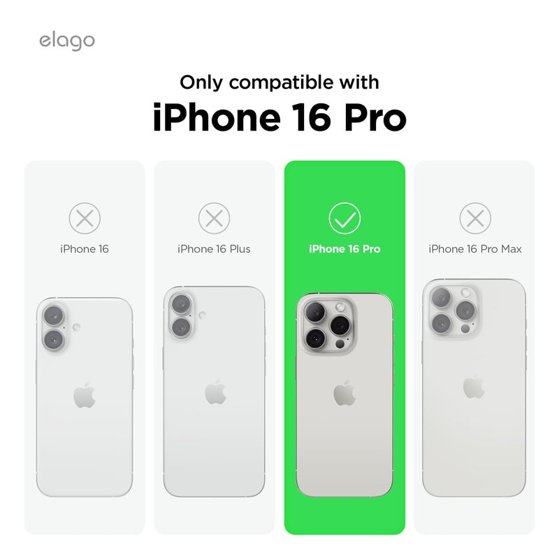 elago Magnetic Silicone Case Compatible with iPhone 16 Pro Case 6.3 Inch Compatible with All MagSafe Accessories - Built-in Magnets, Soft Grip Silicone, Shockproof [Stone] - Image 2