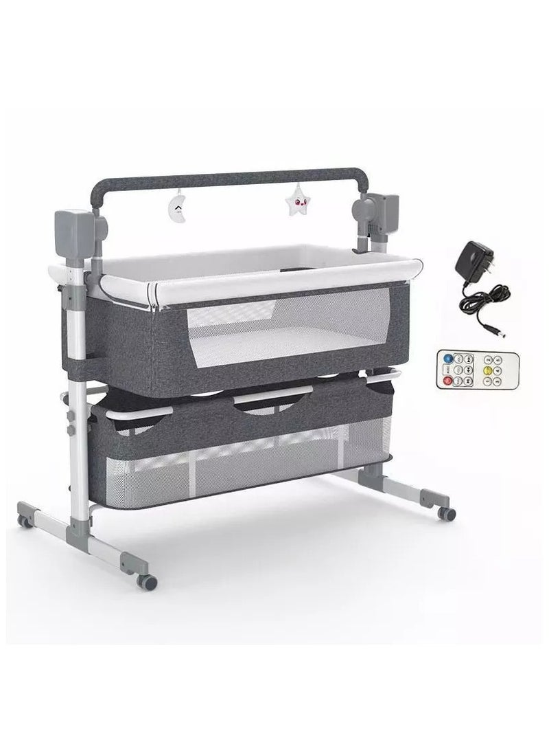 Baby Life - Automatic Baby Swing Cot And Bedside Crib With Bluetooth - Image 1
