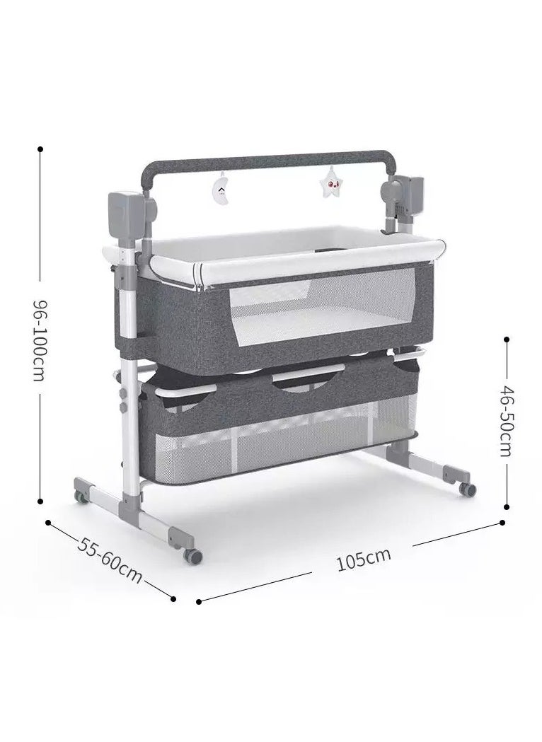 Baby Life - Automatic Baby Swing Cot And Bedside Crib With Bluetooth - Image 1