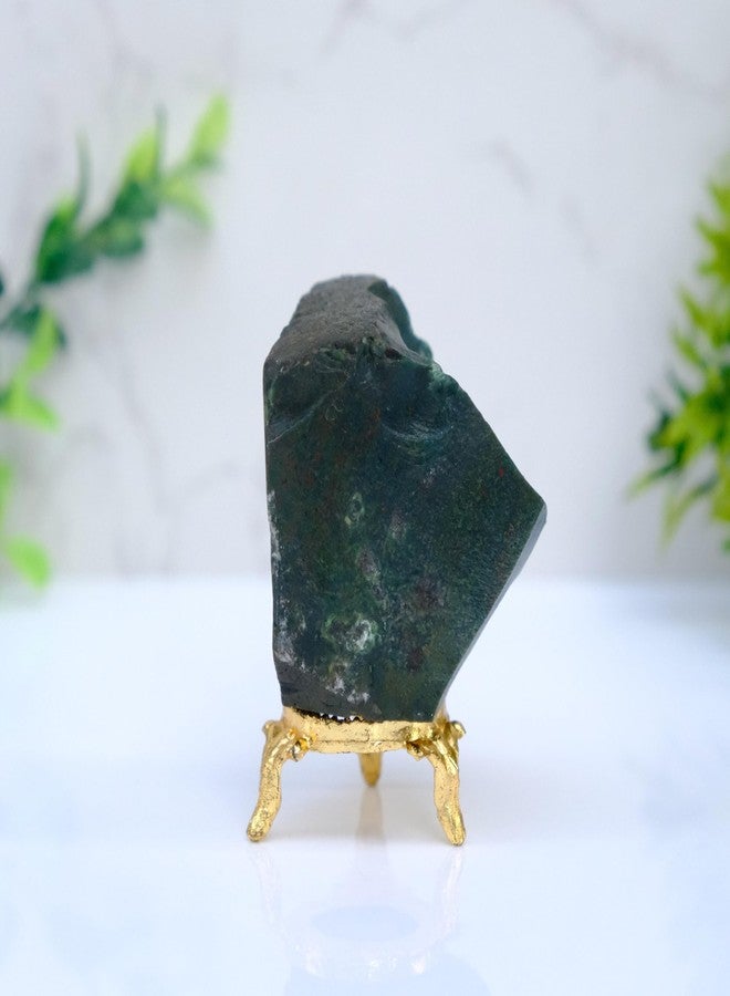 Pyramid Tatva Raw - 100 Gram Rough Stone Natural Healing Crystal Stone Reiki Chakra Balancing (Bloodstone) - Image 2