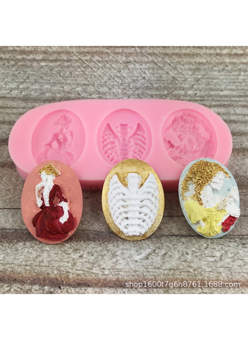 Generic - Skull Girl Cartoon Silicone Cake Mold - Image 1