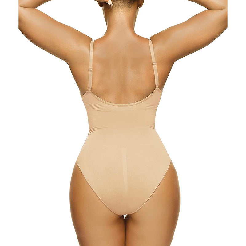 Bodysuit -Selling Tight-Fitting Seamless Body-Shaping Tummy-Tightening Triangle Hip-Lifting Jumpsuit - Image 3