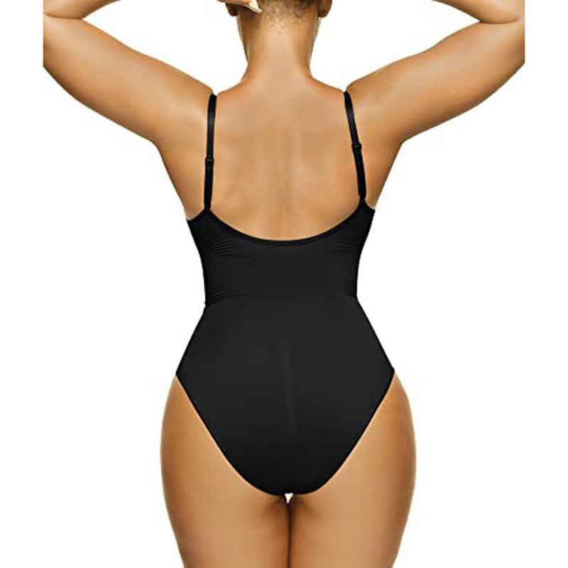 Bodysuit -Selling Tight-Fitting Seamless Body-Shaping Tummy-Tightening Triangle Hip-Lifting Jumpsuit - Image 5