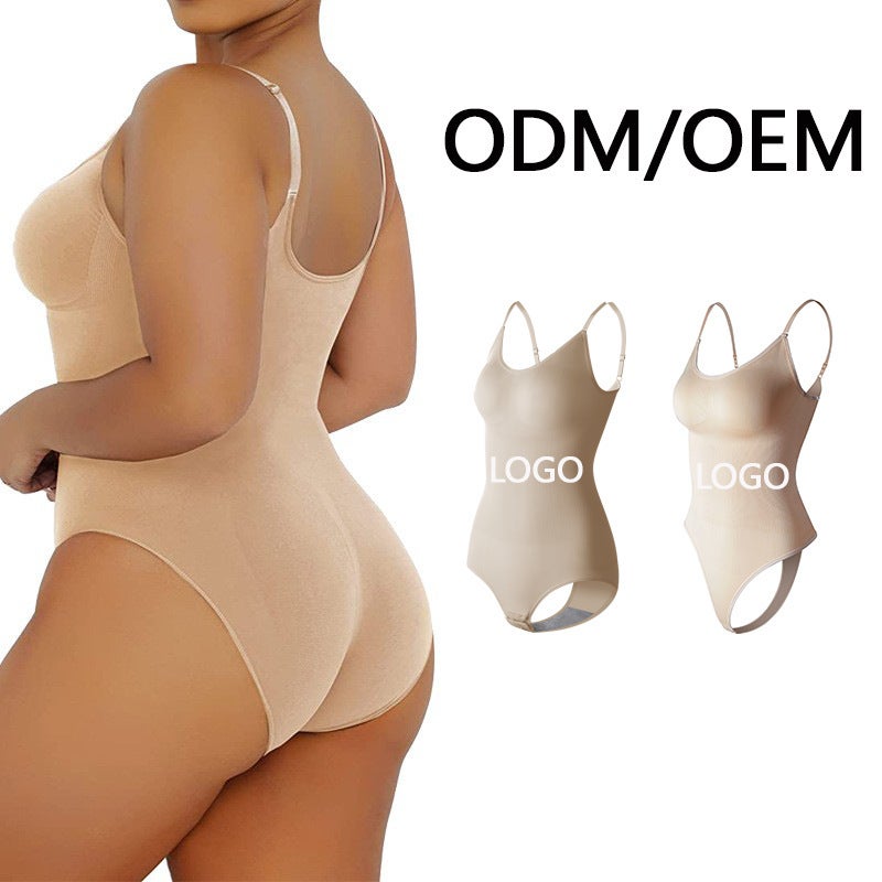 Bodysuit -Selling Tight-Fitting Seamless Body-Shaping Tummy-Tightening Triangle Hip-Lifting Jumpsuit - Image 2