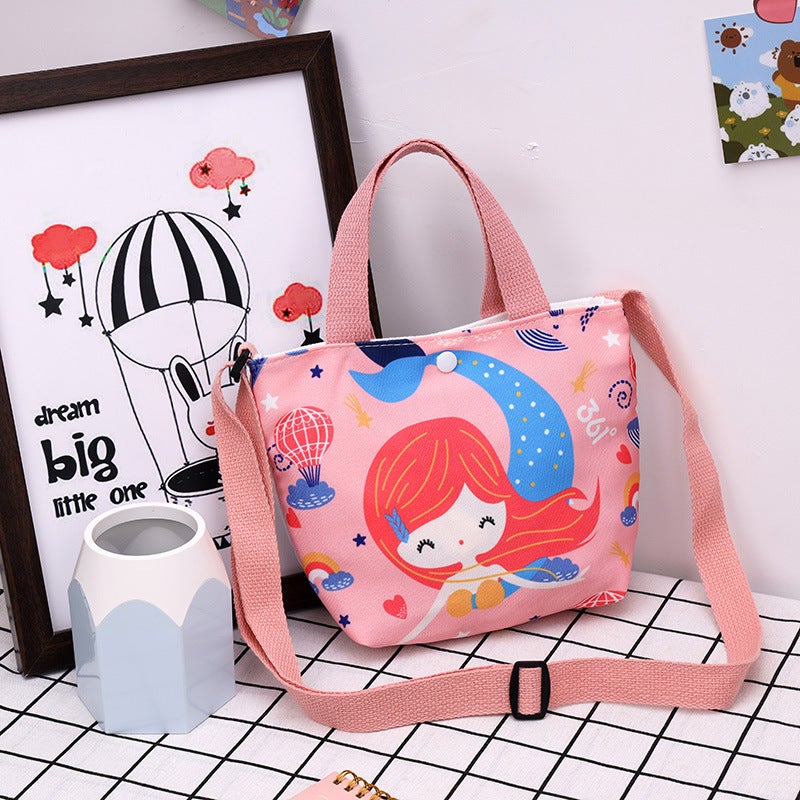New Ins Canvas Handbag 2023 Selling Korean Style Casual Kidsren'S Bag Single Shoulder Crossbody Bag Manufacturer - Image 1