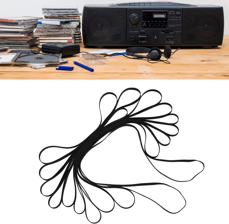10 Pcs Turntable Belt Set, Elaity elt Replacement for Record Player, CD DVD Player Phonograph, Rotation with Vib Absorption, - Image 3