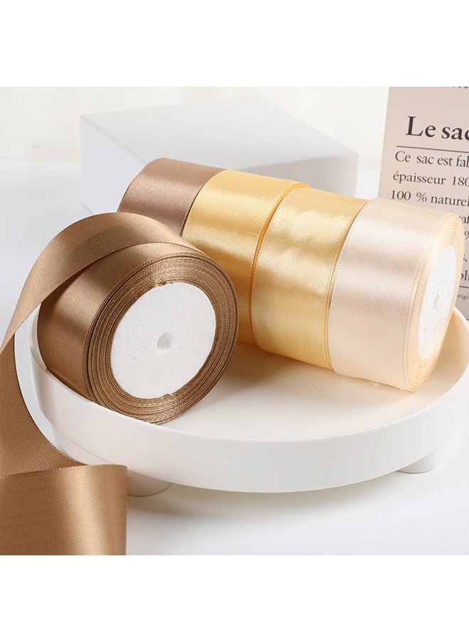 Zeemey 6 Roll Pack- 150 Yds Total Satin Ribbon Set - 1.57" Wide Polyester Ribbon for Gift Wrapping, Hair Bows, Floral Arrangements & Crafts, No Feathers, Assorted Colors  - Image 5