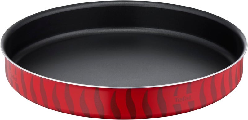 T-fal TEFAL Baking Pans | Tempo Flame | 4-Piece Set | Kebbe Dishes | 28/30/34/38 cm | Non-Stick Coating | Aluminum | Heat Diffusion | Easy Cleaning | Red | Made in France | 2 Years Warranty | J5716983 - Image 3