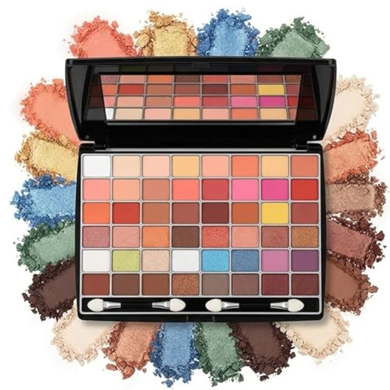 48 Eyes Eyeshadow Palette – Highly Pigmented Matte & Shimmer Shades with Mirror - Makeup Gift - Image 1