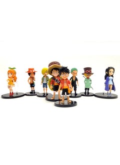 Trunkin Trunkin One Piece Small Set Of 8 Anime Rubber Action Figures Nami Ace Sanji Roronoa Zoro Monkey D Luffy Collection Model Weeb Manga Collectible Figurines,Multicolor  - Image 4