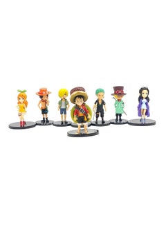 Trunkin Trunkin One Piece Small Set Of 8 Anime Rubber Action Figures Nami Ace Sanji Roronoa Zoro Monkey D Luffy Collection Model Weeb Manga Collectible Figurines,Multicolor  - Image 2