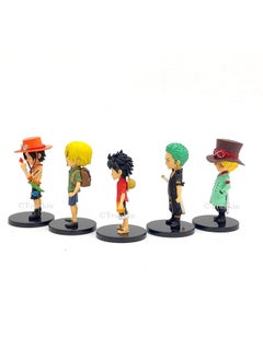 Trunkin Trunkin One Piece Small Set Of 8 Anime Rubber Action Figures Nami Ace Sanji Roronoa Zoro Monkey D Luffy Collection Model Weeb Manga Collectible Figurines,Multicolor  - Image 5