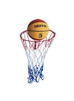 Griffin Basketball for Kids Basketball Net Ring Wall Mountable Hoop Ring with Net Sports Training & Kids Regular Practice Basketball Size 3 Kids Basketball Children Age 4-7 Year Old (Red) - pzsku/Z167030F14E578392352CZ/45/_/1737806342/48fa4768-5371-4b73-8fac-d6722f78fd03