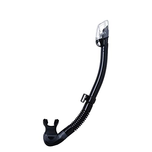 TUSA توسا SP-0101 هايبر دراي إليت II سنوركل للغوص، أسود/أسود - Image 1