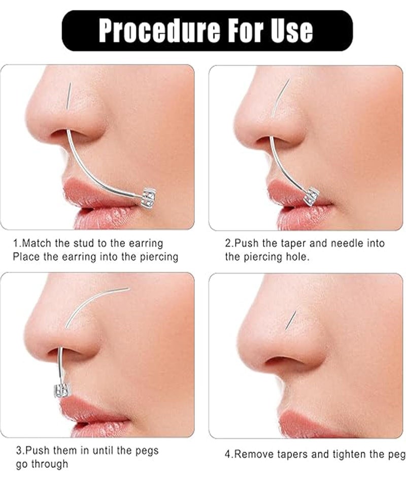 Buildcon 7 Pcs Professional Piercing Kit with Tapers, Body Jewelry Tools for Nose Piercing, Ear Stretching and Safe Jewelry Changes - Image 4
