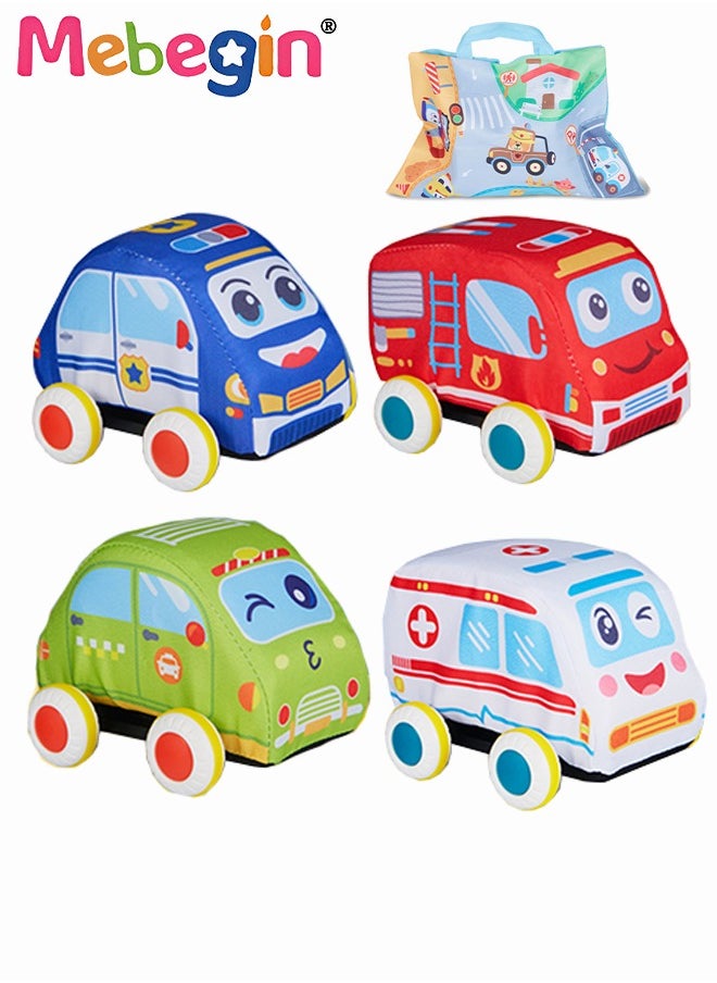 MEBEGIN 5PCS Pull Backtoys Car Set with A City Map, Vehicles Toys Playset with Storage Bag, Easy to Carry and Storage, Fun Travel Toy, Early Educational Toys, No Batteries Needed, Ideal Gift for Toddlers  - Image 3