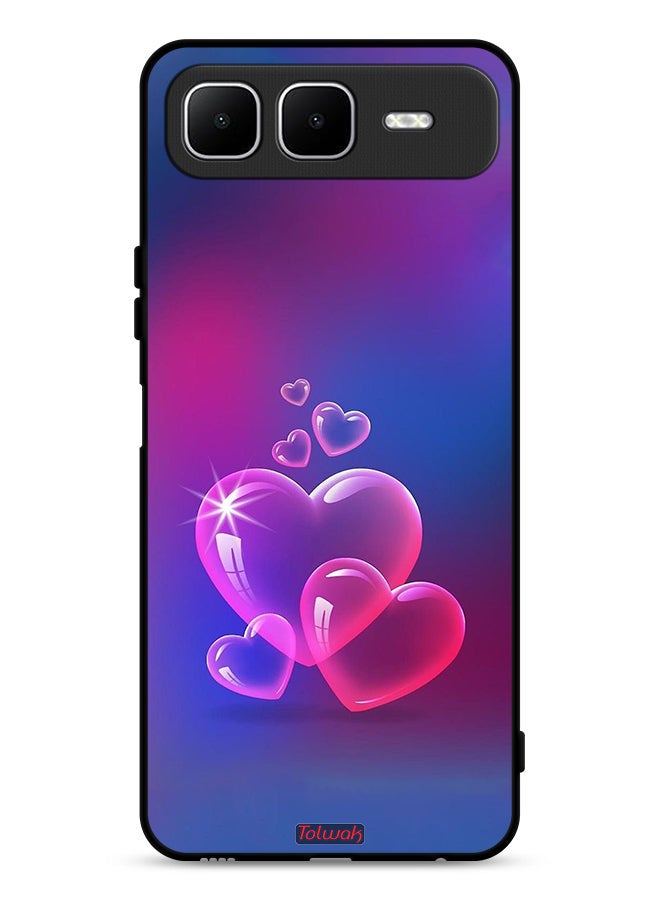 Tolwak Infinix Smart 10 Plus Protective Case Cover Water Hearts