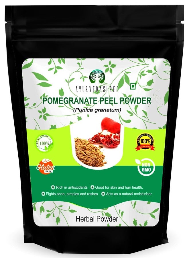 AYURVEDASHREE Pomegranate Peel Powder 50 Gm | Antioxidant for Skin | Promotes Youthful Skin | Natural Punica Granatum | Gluten Free & Non GMO | Skin Care - Image 1