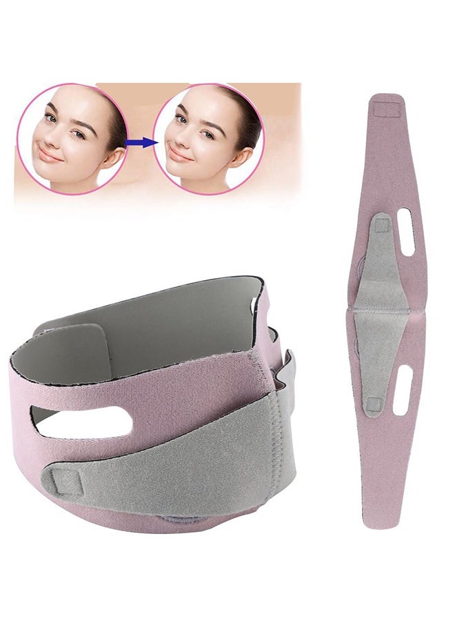 Double Chin Reducer, Reusable Face Slimming Strap, Pain-Free V-Line Chin Cheek Lift Up Band, Face Shaper Band, for Anti Aging Wrinkle, Reducing Double Chin, Anti Snoring - Image 2
