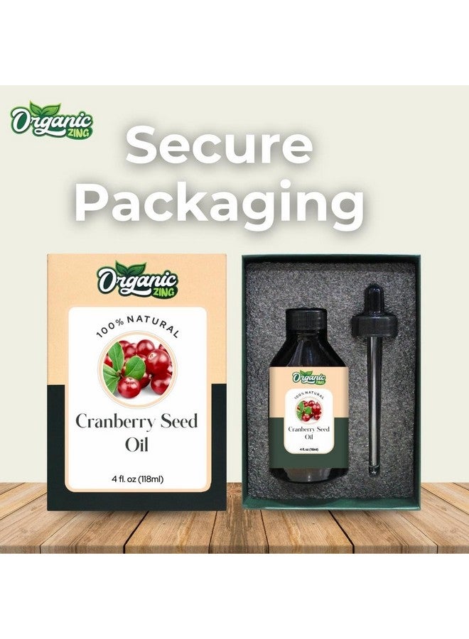 ORGANIC ZING زيت بذور التوت البري العضوي (Vaccinium Subg. Oxycoccus) | زيت ناقل نقي وطبيعي للعناية بالبشرة، والعناية بالشعر، والتدليك - 118 مل/3.99 أونصة سائلة - Image 4