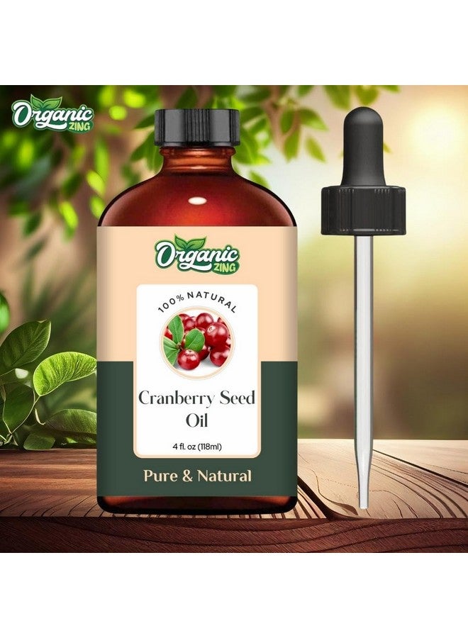ORGANIC ZING زيت بذور التوت البري العضوي (Vaccinium Subg. Oxycoccus) | زيت ناقل نقي وطبيعي للعناية بالبشرة، والعناية بالشعر، والتدليك - 118 مل/3.99 أونصة سائلة - Image 3