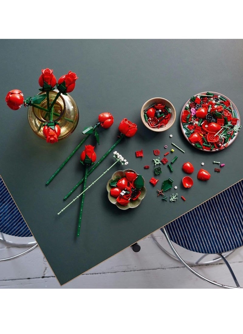 LEGO Icons Botanical Collection Bouquet Of Roses Building Blocks Toy Set (822 Pieces)  - Image 3