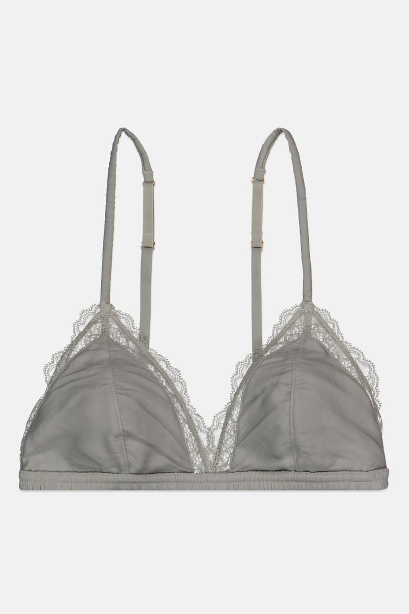 Etam Women Textured Non Padded Bra, Sage Green - Image 1