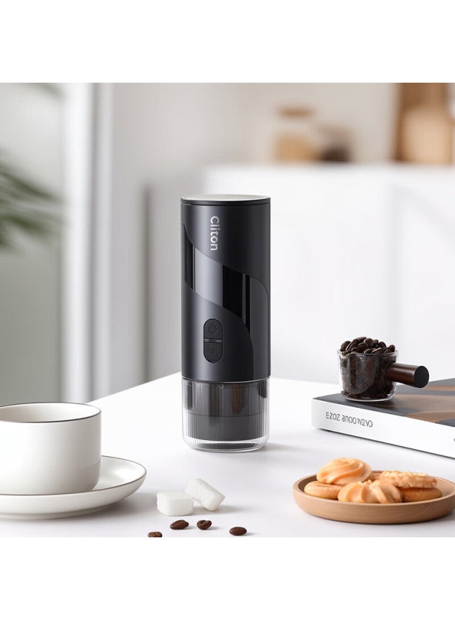 Cliton Portable Coffee Machine, Car-mounted Wireless Mini Italian Espresso Semi-automatic Coffee Maker For Home, Camping, Outdoor Activities - Image 1