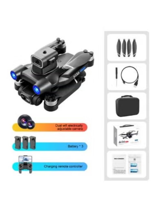 واي ال ار سي S136 Mini RC Quadcopter طائرة بدون طيار قابلة للطي مع نظام تحديد المواقع بالأشعة تحت الحمراء لتجنب العوائق بدون فرش مع 3 بطاريات - Image 2