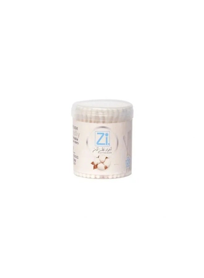Zi Cotton Swabs for Ear Cleaning, 120-Count Box - Image 1