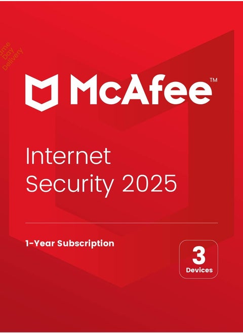 McAfee Internet Security | 3 Devices 1 Year | 2025 | Digital License | Same Day Delivery