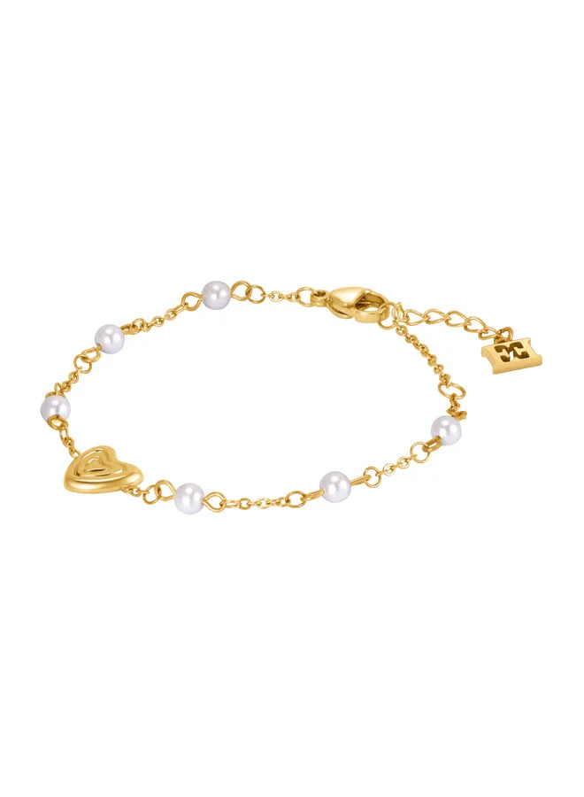 إسكادا Mina Gold Plated Stainless Steel Bracelet for Women 140mm