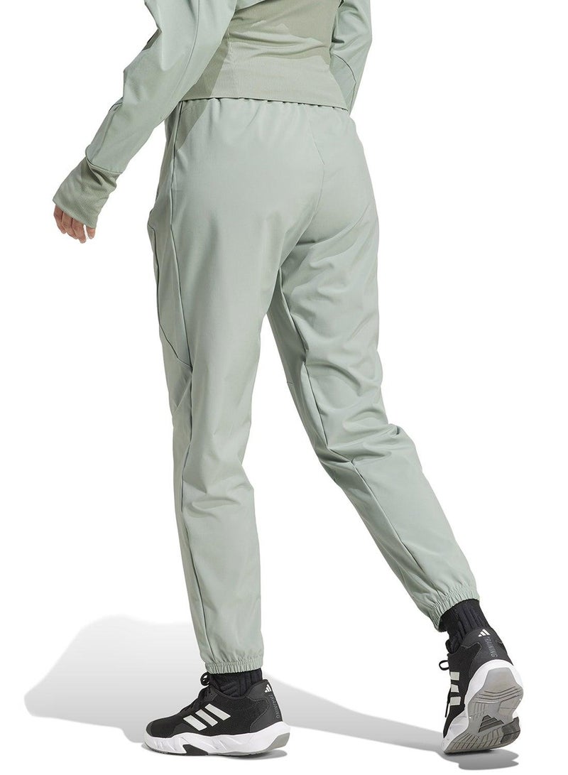 adidas بنطلون تدريب نسائي من دي فور تي منسوج - Image 2