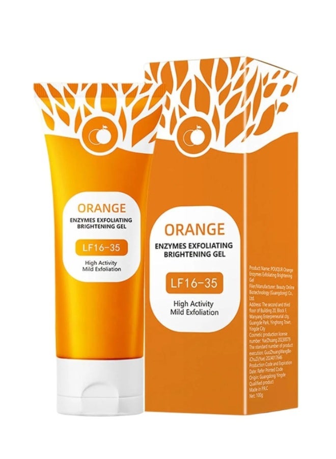 Orange Enzymes Exfoliating Brightening Gel LF 16-35 (50g) – Gentle Face & Body Scrub for Radiant Skin - Image 2