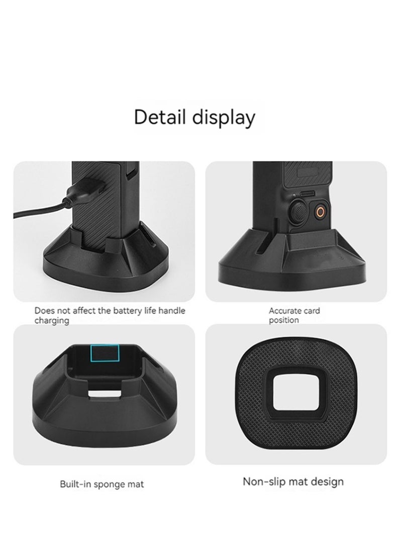 Generic - Table Base Expansion Mount For DJI Pocket 3 Handheld Gimbal Support Base Desktop Stand Holder (Black) - Image 1