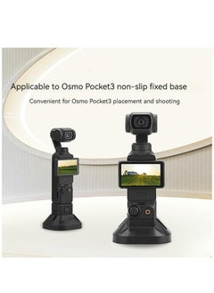 Generic Table Base Expansion Mount For DJI Pocket 3 Handheld Gimbal Support Base Desktop Stand Holder (Black)  - Image 3