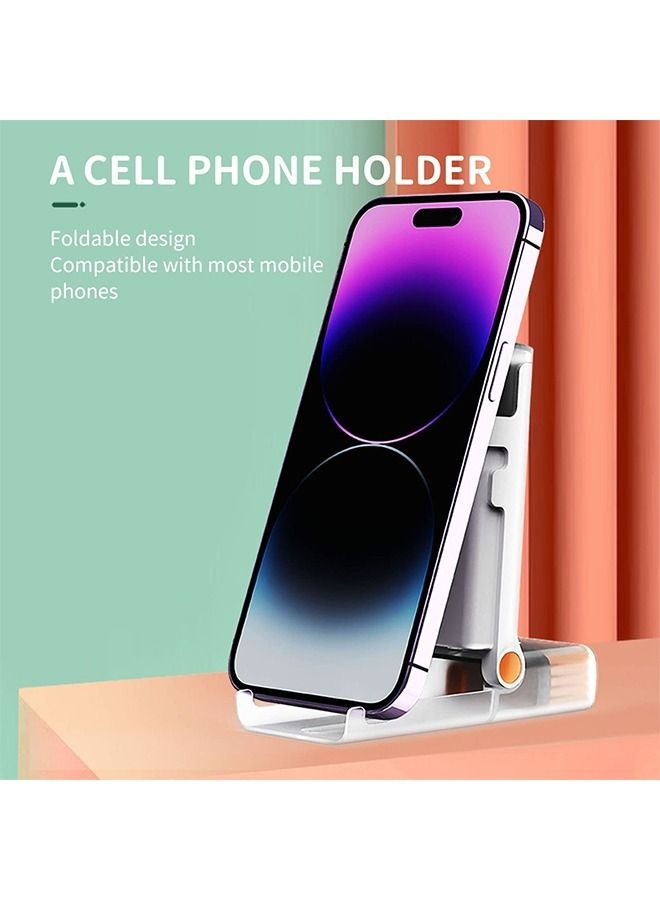 Y&D DMG Laptop Cleaner Kit 8 in 1 Keyboard Cleaning Set Screen Swipe and Brush with Cell Phone Stand Earphone Pen for Airpod Key Puller Spray Bottle Computer/MacBook/Keyboard/iPad - Image 3