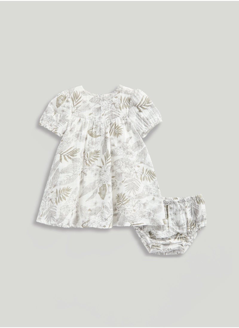 mothercare Floral Print Dress  - Image 1