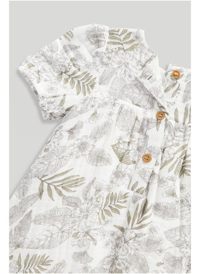mothercare Floral Occasion Dress and Knickers  - Image 1