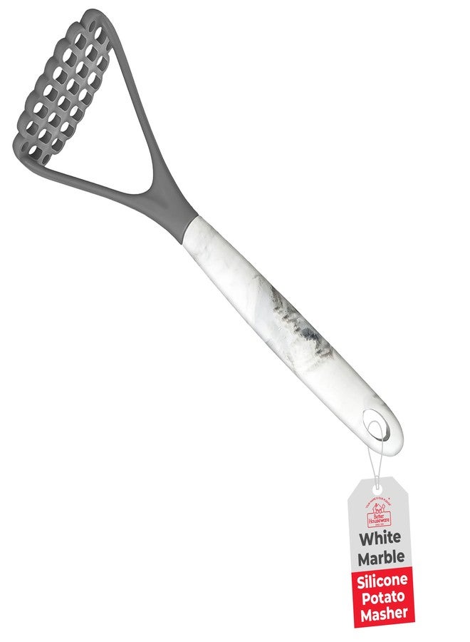 Better Houseware Nylon Potato Masher with Durable Silicone-Coated Steel Handle, 12-Inch - Image 1