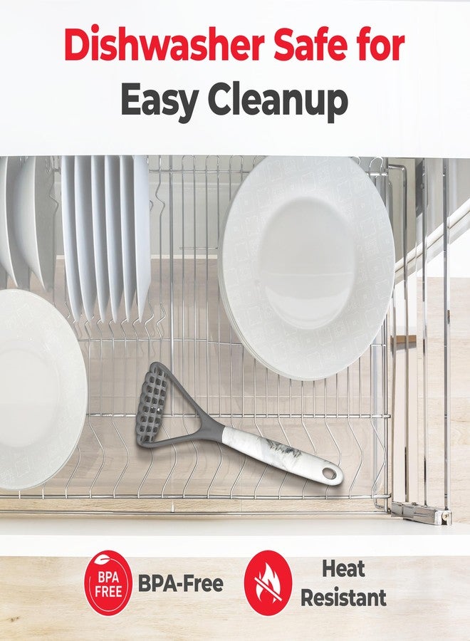 Better Houseware Nylon Potato Masher with Durable Silicone-Coated Steel Handle, 12-Inch - Image 5