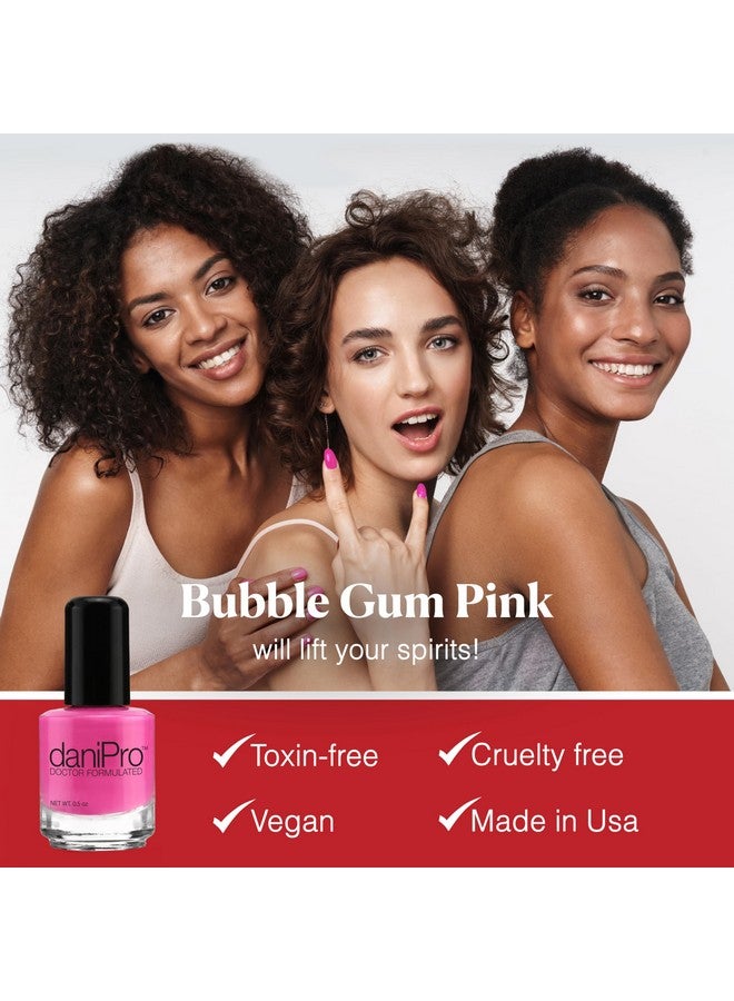 DaniPro Doctor Formulated Bright Pink Nail Polish My Girl Fingernail Polish & Toenail Polish 0.5 Oz With Biotin & Vitamins Vegan Formula For Healthy Nails Manufactured In The Usa - Image 2