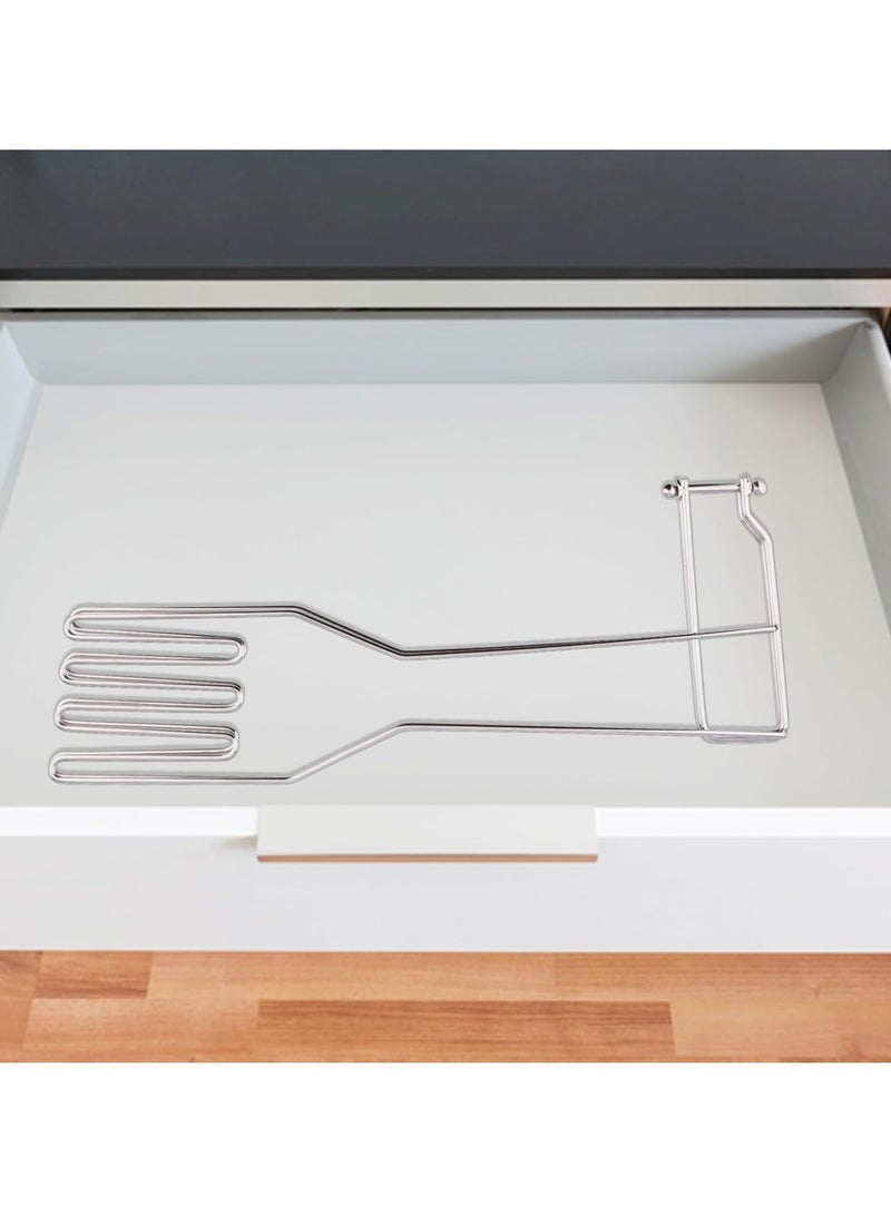 Bukela Kitchen Gloves Drying Rack, SUS 304 Stainless Steel Dish Gloves Holder, Dry Cleaning Gloves Out from Inside and Outside, Space-Saving Dishwashing Gloves Stand,Silver - Image 3